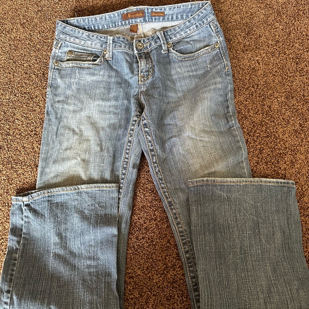 Aeropostale Light Blue Stretch Boot Cut Jeans